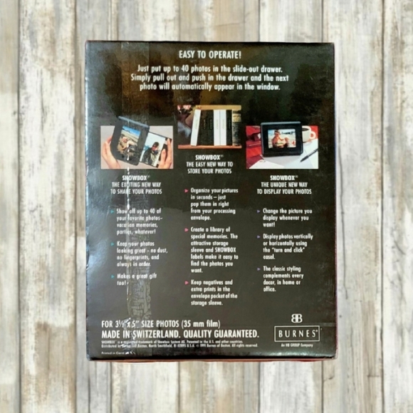 VINTAGE (TWO) BURNES OF BOSTON SHOWBOX PHOTO VIEWER ~ 3.5" X 5" HOLDS 40 PHOTOS - Picture 3 of 9